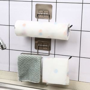 PORTE SERVIETTE Porte-serviettes mural pour cuisine et salle de bain - Support pour serviettes en papier, chiffons et ustensiles