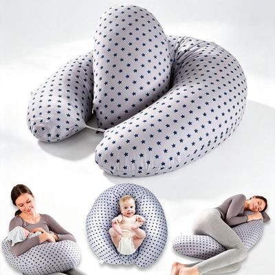 Coussin Grossesse U 130x70cm - Oreiller Allaitement Maternité Avec Housse Amovible