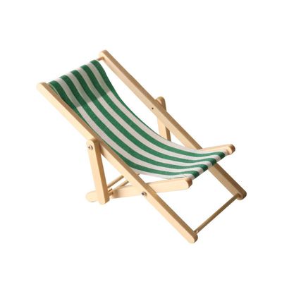 JCUGSBS – 3 Mini Chaises Pliantes En Bois, Guitare Et Panier De Plage Pour Maison De Poupée, échelle 1:12, Déco Mini-jardin