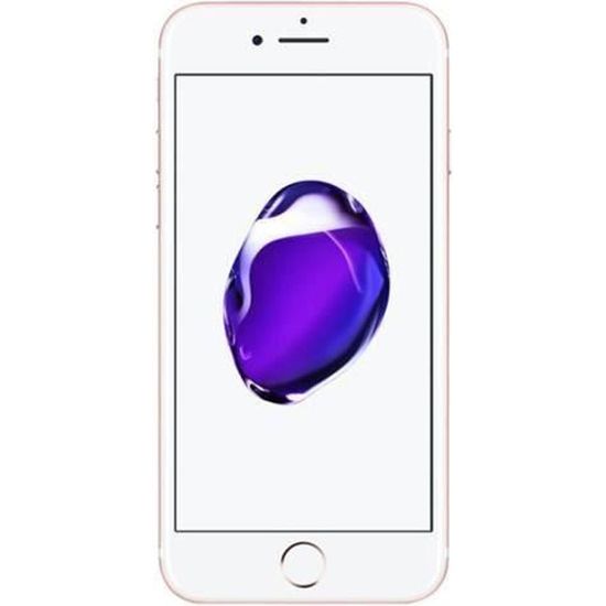 Apple iPhone 7 Smartphone 4G LTE Advanced 128 Go GSM 4.7" 1334 x 750 pixels (326 ppi) Retina HD 12 MP (caméra avant 7 MP) rose…