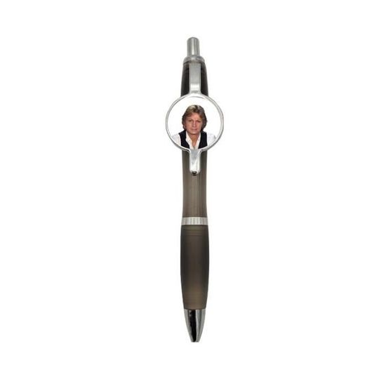 Stylo à Bille/roller PVC AMEL BENT - Noir, Design Original, Matière Plastique, Sans Emballage D'origine