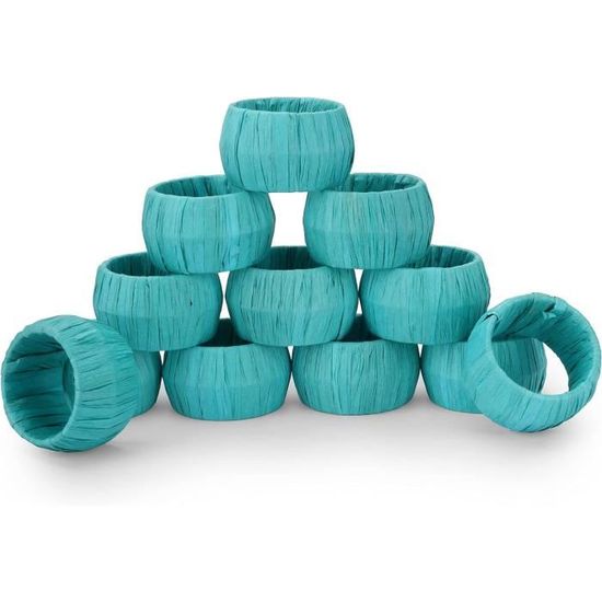 6 Ronds De Serviette Marin En Métal - Motifs étoiles De Mer, Coquillages, Homards - Pour Une Table De Fête