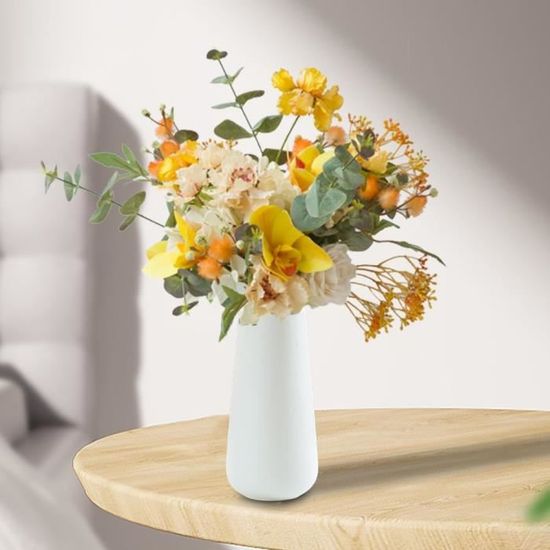 Vase En Céramique Marron 20 Cm De Haut - Occasion, Parfait Pour L'entrée Ou Le Couloir