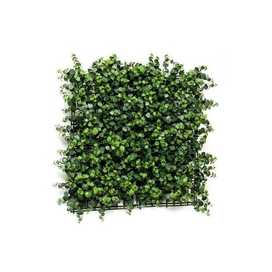 artplants.de Lot 12 x Haie d'eucalyptus Artificielle JASE, crossdoor, Vert, 50x50cm - 12 pcs Brise-Vue Artificielle - Plante