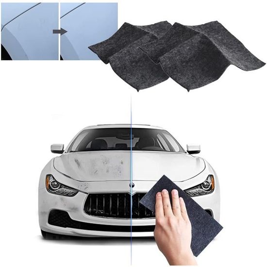 12 Nano Sparkle Cloth Anti-Rayures Voiture - Chiffon Réparation Rayures Légères, Polissage Microfibre
