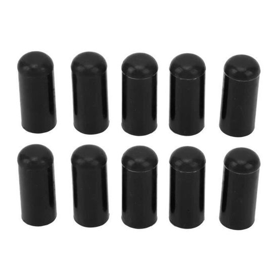 Lot De 10 Bouchons Silicone Pour Tuyau 6mm - X AUTOHAUX - Rouge - Protection Embout Fileté
