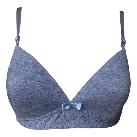 Soutien-gorge Sans Armatures En Coton Bio - Sans Bretelles Et Sans Coutures - Léger Et Confortable - Taille 90E - Couleur Chair