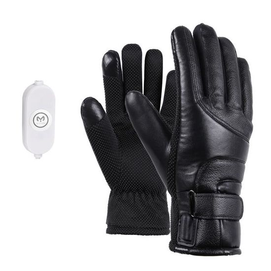 Gants - moufles de ski,Gants chauffants électriques à Double  face,chargement USB,pour l'équitation,le Ski et le - Black[B9789] -  Cdiscount Sport