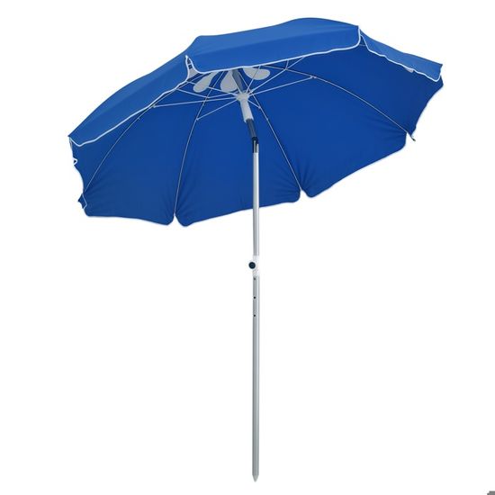 Parasol De Jardin 268 Cm Inclinable - Toile Anti-UV, Franges Bohème