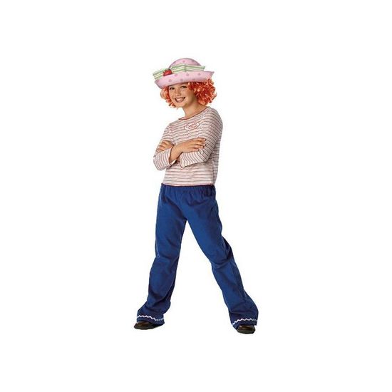 Pantacourt (corsaire) Charlotte Aux Fraises Pour Fille Taille 6 Ans - 100% Coton - Gris - Occasion Très Bon état