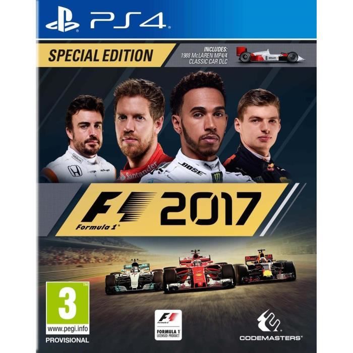 F1 2017 Edition Spéciale Jeu PS4