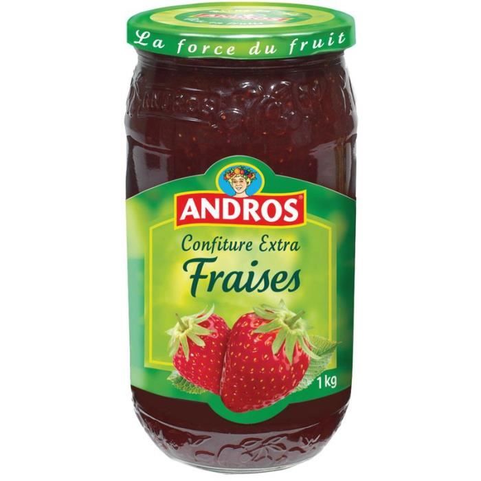 ANDROS Confiture Extra de fraises - 1 Kg