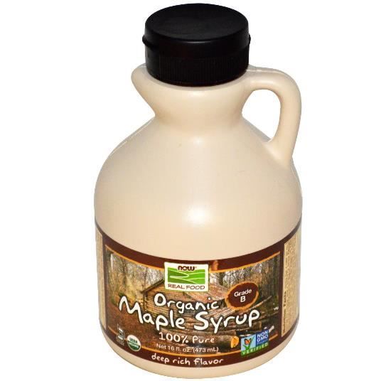 Now Foods, sirop d'érable biologique, Grade B, profondes riches en saveur,16 onces (473 ml).