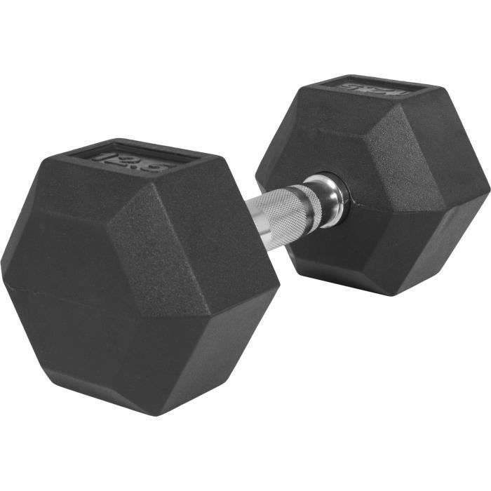 Haltère hexagonal de 12,5 KG