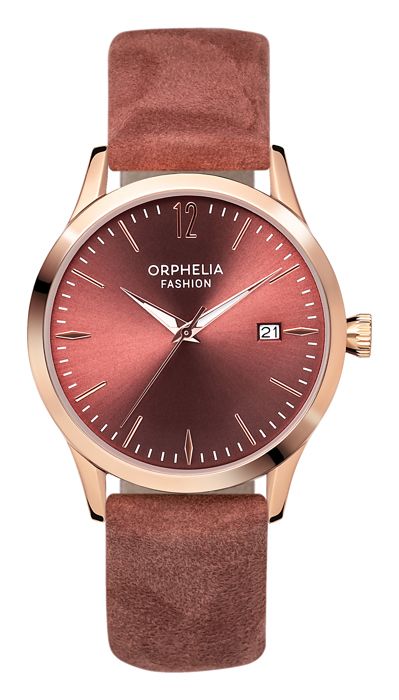 Orphelia Fashion - Montre Femmes - Quartz - Analogique - Bracelet en Cuir - Rose - OF714820