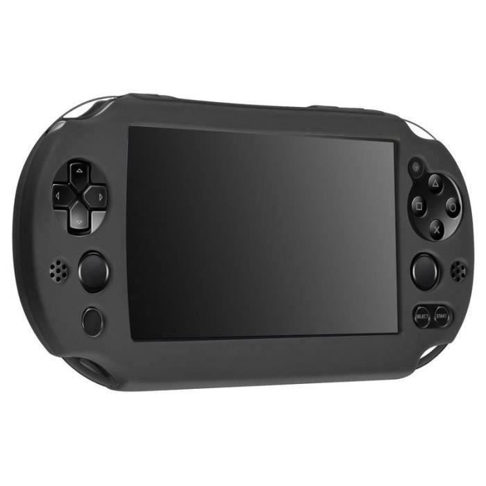 Housse étui Coque en Silicone Pour Console Sony Playstation PS Vita PSVita PCH-2000 séries,Noir bes14951