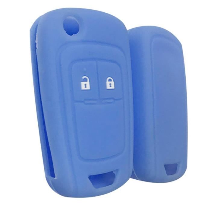 Coque clé,Clé à clé pour Opel Insignia Vauxhall En Silicone, etui à clé pour Buick Regal Lacrosse, Encore Excelle - Type light blue