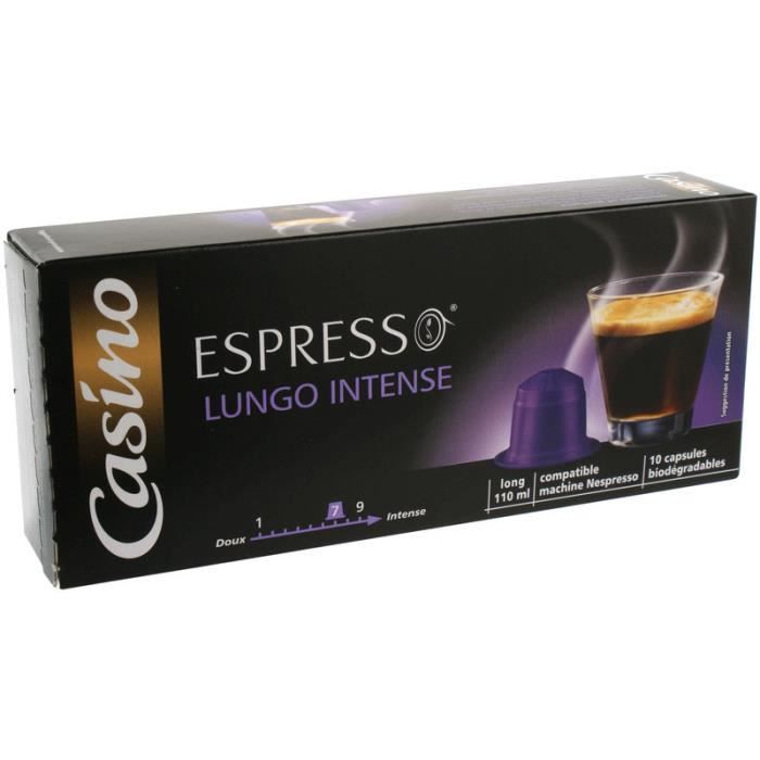 Lot de 10 capsules de café Lungo N° 7 - 52 g