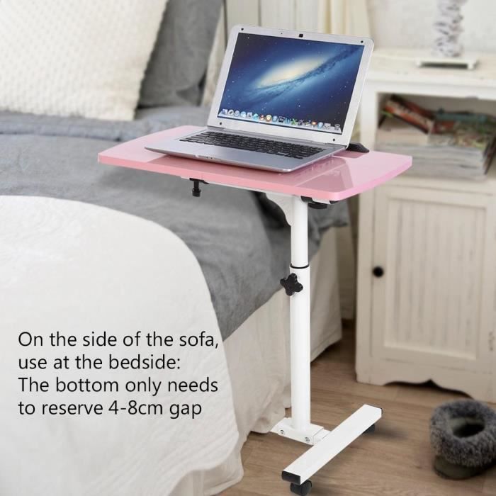 Table Lit Ordinateur, Table d'appoint ,Table de lit sur roulettes Mobile HB051 -BOT