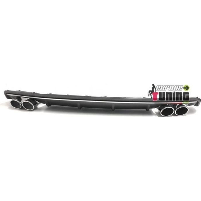 DIFFUSEUR ARRIERE SPORT LOOK S3 DOUBLES SORTIES INOX AUDI A3 8V 2012-2016 (04836)