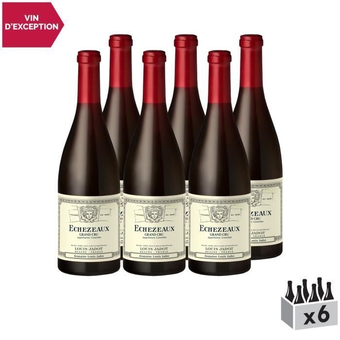 Echezeaux Rouge 2013 - Lot de 6x75cl - Louis Jadot - Vin AOC Rouge de Bourgogne - Cépage Pinot Noir