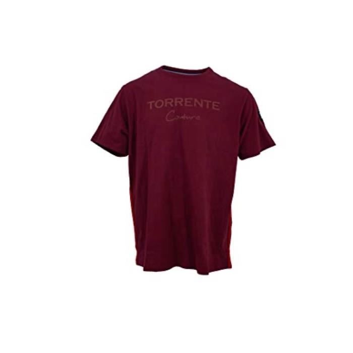 T-shirt manches courtes col rond uni Torrente Couture Ancaeum - Bordeaux