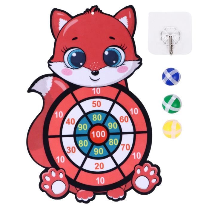 1 Set Portable Dart Board Toy Kit Tir Cible Collante Jouet Enfants Jouets balle - boule - ballon jeux de recre - jeux d'exterieur
