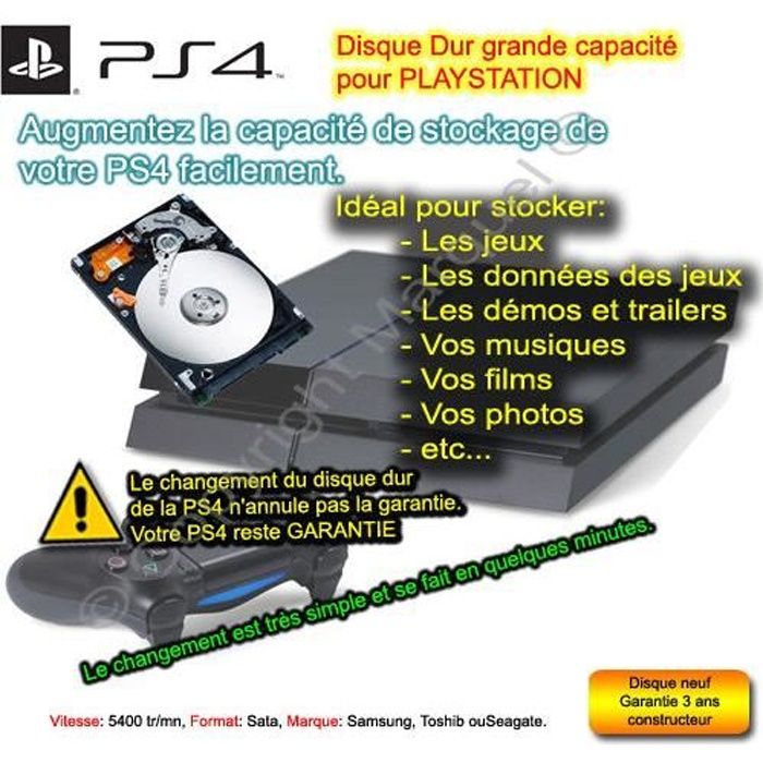 Disque dur interne 1 To pour Playstation 3 / PS3