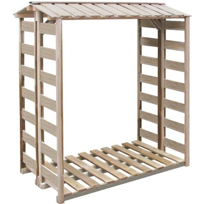 vidaXL Abri de stockage à bois de chauffage 150x90x176 cm Pin imprégné