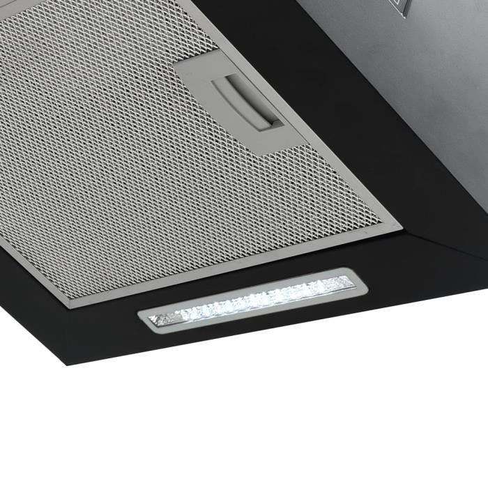 Hotte suspendue à LCD tactile 55 cm Acier enduit de poudre XID