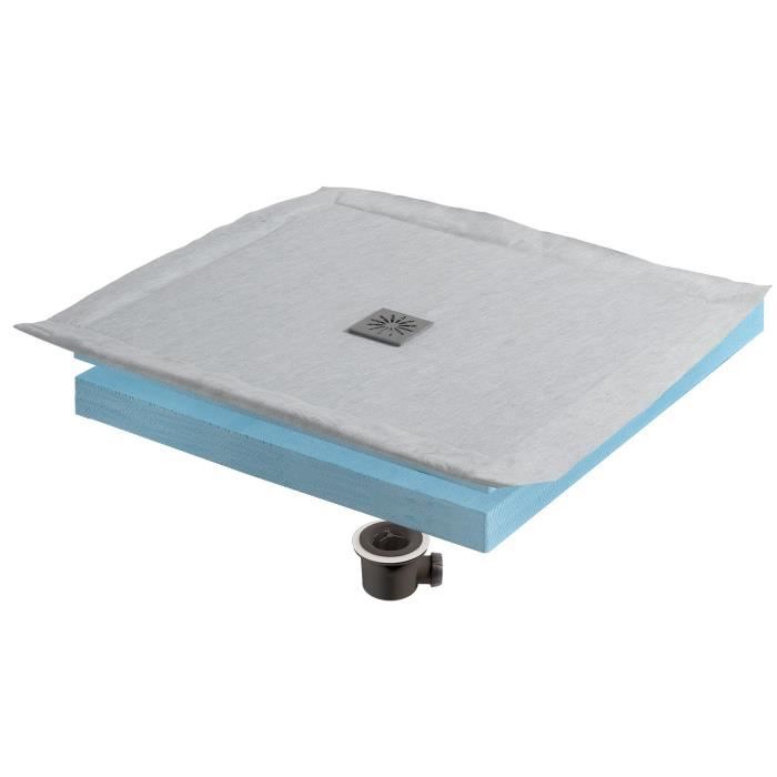 WIRQUIN Kit receveur à carreler Eco 90x90 cm grille carrée
