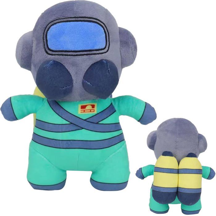 Peluche Monstre Bleu Zaloife 40cm - Jouet D'Horreur Doux Et Réaliste, Parfait Pour Enfants Et Cadeaux