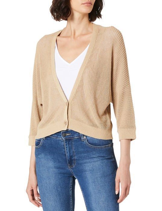 Classic Cardigan en Tricot à Motifs avec Col Châle pour Femmes - W5CT25Z8-MHS - LC Waikiki