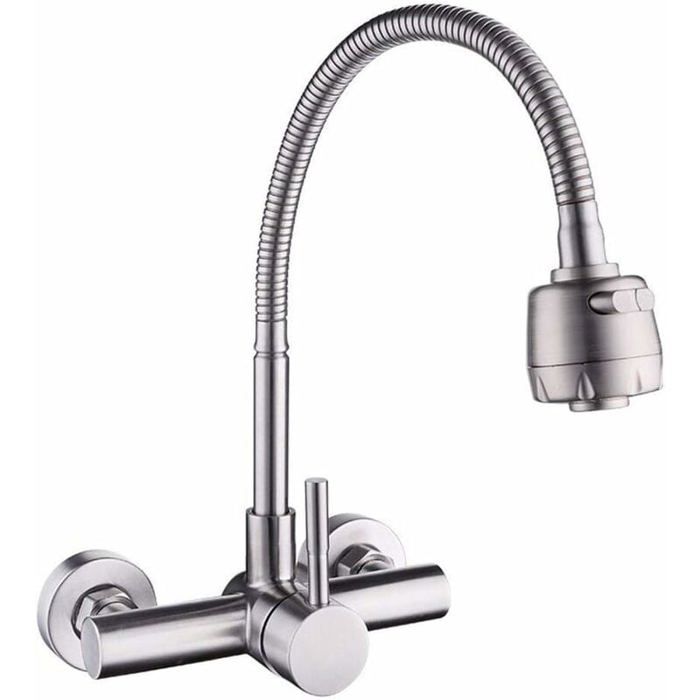 Robinet de Cuisine - YYV - Mitigeur mural - Acier inoxydable 304 - Rotatif 360° - Couleurs multiples