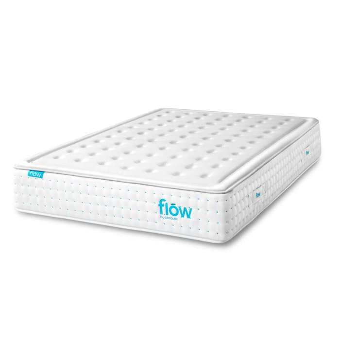 Cecotec Matelas Flow HybridLuxe Fresh 6900 90x190. Matelas Hybride avec 14 Couches dune Hauteur de 31 cm Noyau avec Ressorts ensac Cecotec Matelas Flow HybridLuxe Fresh 6900 90x190. Matelas Hybride avec 14 Couches dune Hauteur de 31 cm Noyau avec Ressorts ensac