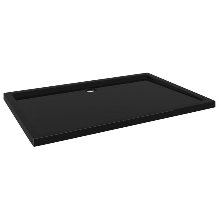 Receveur de douche rectangulaire ABS - bac à douche Noir 80x120 cm SMGCC549544