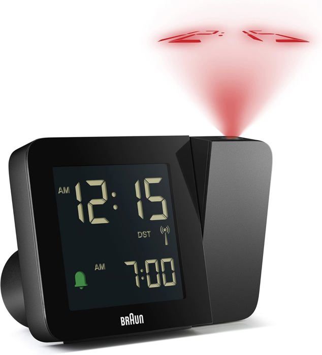 Réveil Numérique - BRAUN - BC 08 W-DCF - Carré - Blanc - Fonction