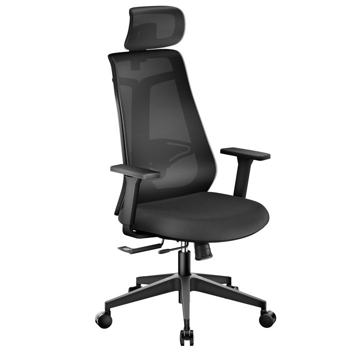 Wiltec Fauteuil de bureau ergonomique 150kg Réglable Hauteur et Profondeur Appuie-tête Appuie-bras réglables Siège pivotante Soutien Wiltec Fauteuil de bureau ergonomique 150kg Réglable Hauteur et Profondeur Appuie-tête Appuie-bras réglables Siège pivotante Soutien