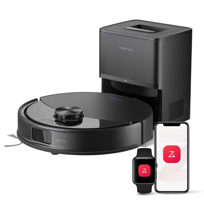 roborock Q10 S5+ Set Aspirateur Robot Laveur avec Station 10000 Pa Aspiration Vidage Automatique Double Anti emmêlement - vue 4