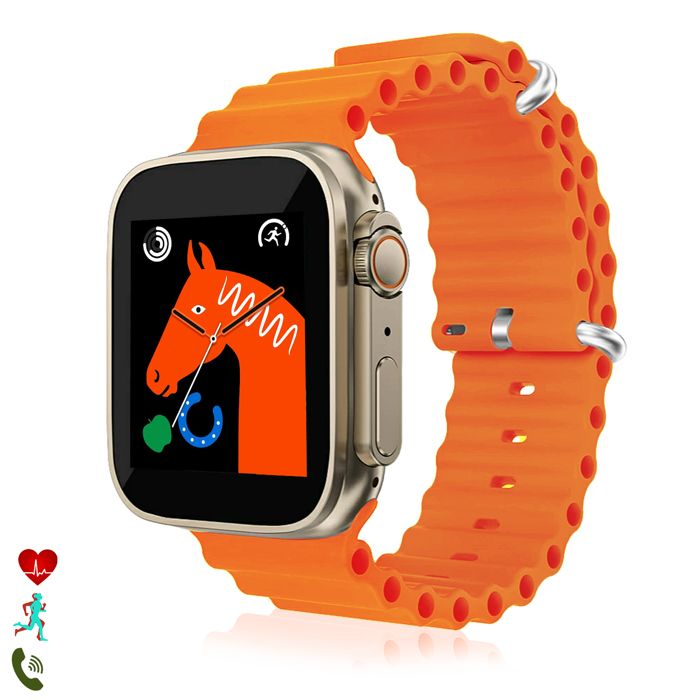 DAM Smartwatch T500 Ultra clavier dappel bluetooth modes de sport et moniteur de fréquence cardiaque. 42x07x45 Cm.