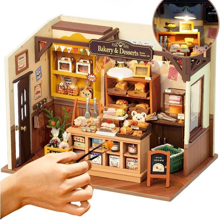 Maison Miniature En Bois à Construire Cuteefun – Magic Castle Avec LED, Kit DIY Artisanal Pour Adultes, Décoration Et Cadeau Noël Anniversaire