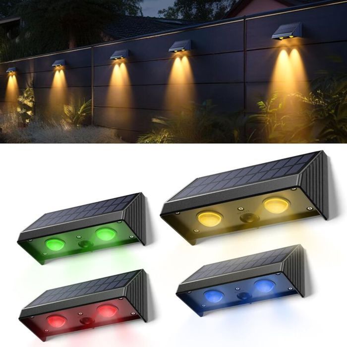 Lampes solaires dextérieur - MHY® - Super Lumineux - 5 Modes déclairage - Étanches - Batterie 1200mAh