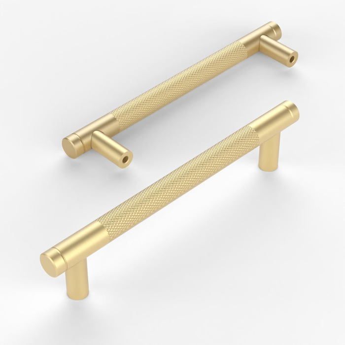 Ensemble de 10 poignées noires pour meubles et placards de cuisine avec vis convenant aux bureaux tiroirs ( Or 160 mm)
