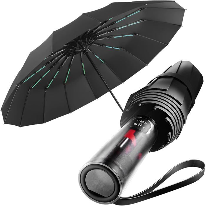 Parapluie Pliant AutomatiqueOmbrelle Anti UvParapluie Xxl Pour Hommes Et FemmesAvec Poignée Au Design ExclusifParapluie Anti