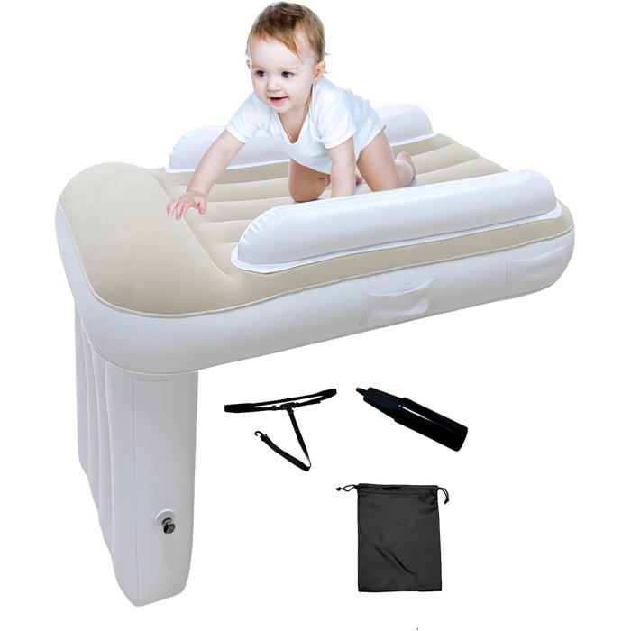 Lit davion pour tout-petits lit gonflable pour les voyages en tout-petits lit gonflable portable pour enfants