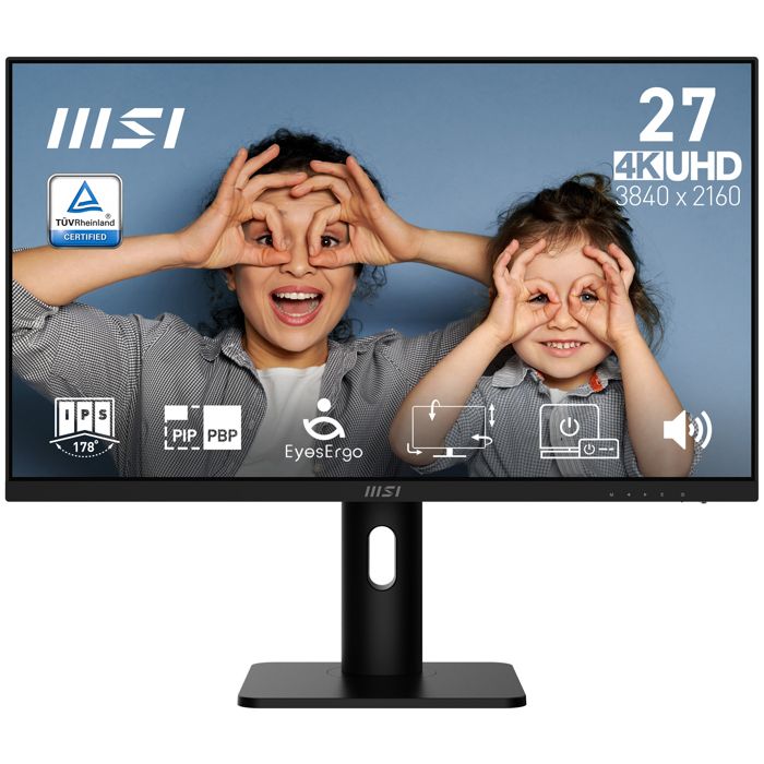 Écran PC MSI PRO MP273UP E6 27 Ultra HD 4K 60Hz IPS Haut parleurs Réglable - vue 5