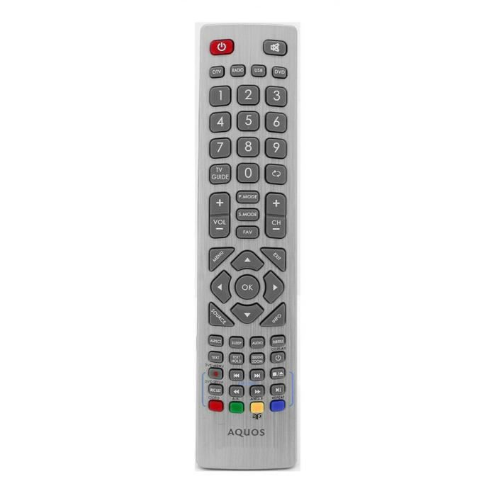 AULCMEET GB067WJSA Telecomando sostitutivo compatibile con Sharp 4K OLED Smart TV LC-39LE652E LC-39LE652RU LC-39LE651E LC-50LE651RU LC-50LE651V LC- 50LE652E