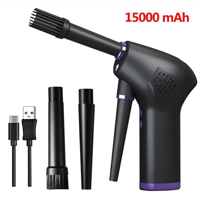 Souffleur Air Comprimé 130000 Tr/min - Dépoussiérant Puissant Sans Fil Avec Batterie 6000mAh - Pour Nettoyage PC