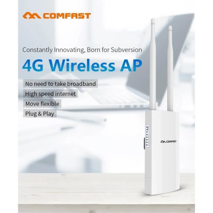 Routeur Wifi sans fil 4G Portable, carte SIM, Plug and Play, haute ...