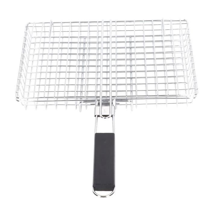 Panier à Griller Pour Rôtissoire BBQSTAR - Tiges Fendues Hexagonales - Téflon - Noir